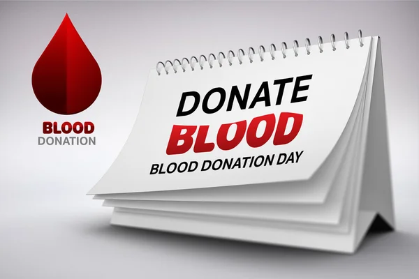Kalender donasi darah — Stok Foto
