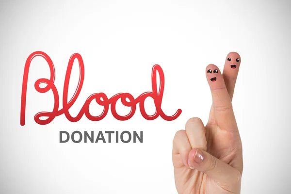 Beyaz karşı kan bağışı — Stok fotoğraf
