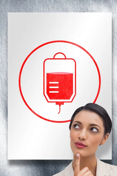 血液捐赠卡 — 图库照片