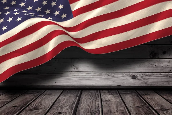디지털 미국 국기를 생성 — 스톡 사진