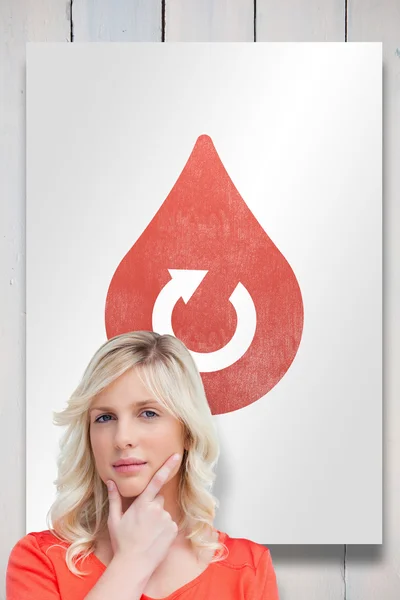 Blood donation card — Stock Photo, Image