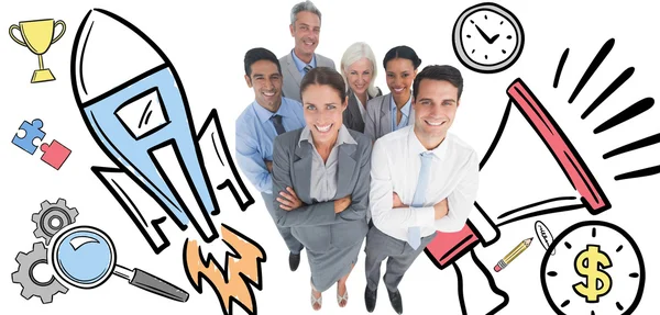 Business people looking at camera — Stock Photo, Image