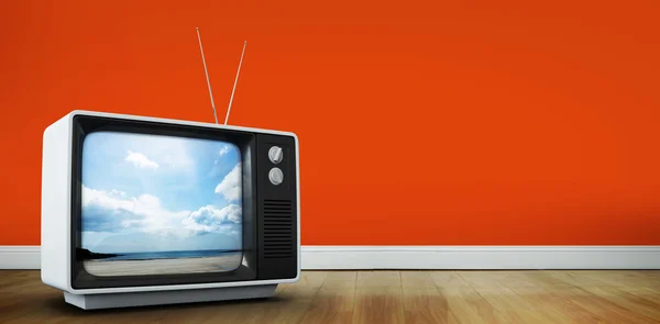 Złożony obraz retro telewizji — Zdjęcie stockowe