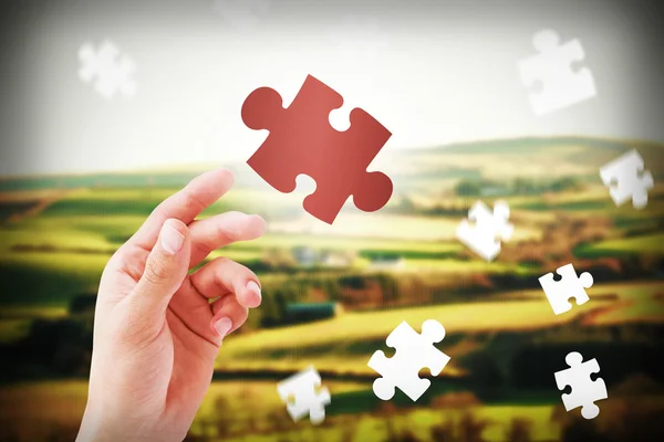 Zusammengesetztes Bild von Puzzle — Stockfoto