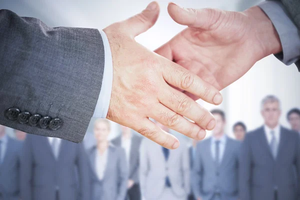 People going to shake their hands — Stock Photo, Image