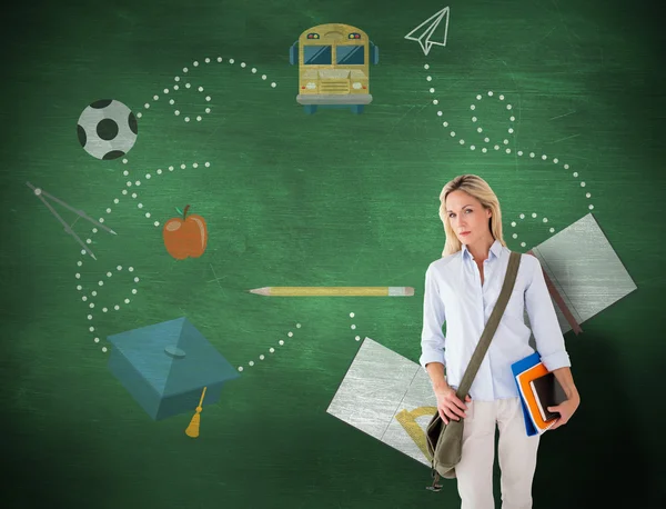 Mature student smiling — Stock Photo, Image