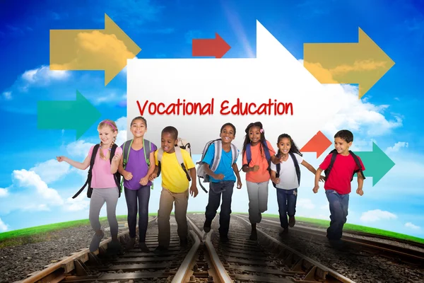 Phrase vocational education and elementary pupils — Stock Photo, Image