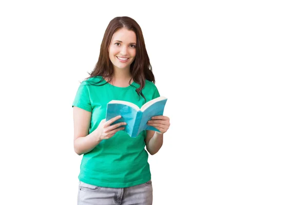 Öğrenci holding kitap — Stok fotoğraf