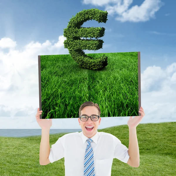 Man holding lawn book — Stock Photo, Image