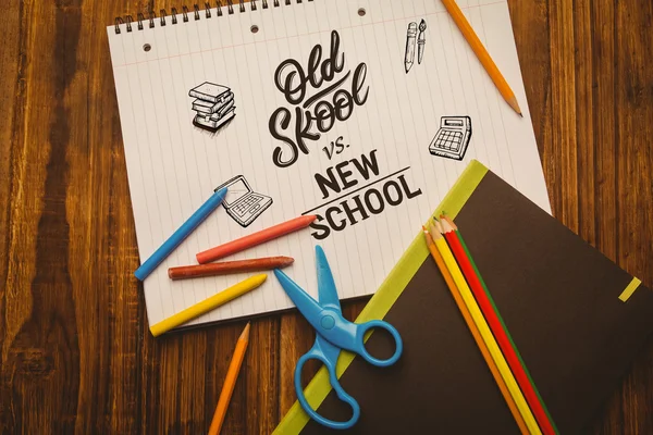 Composite image of school doodles — Stock Photo, Image