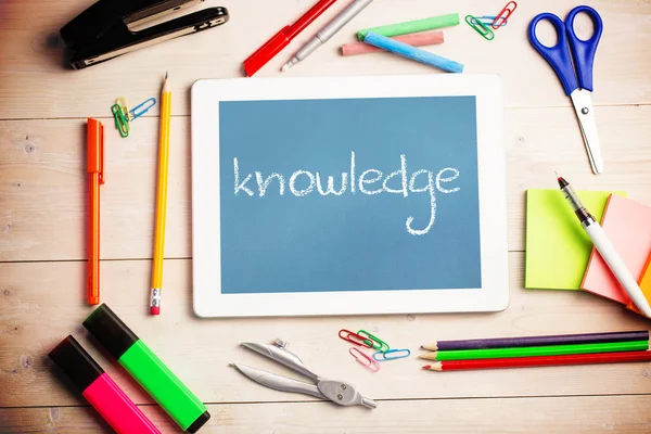 Knowledge against blue — Stock Photo, Image