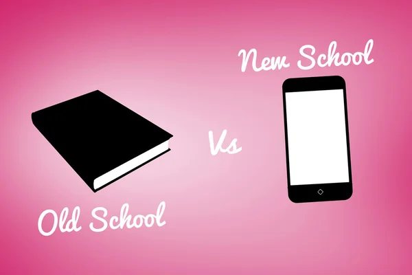 Old school vs e nova escola — Fotografia de Stock