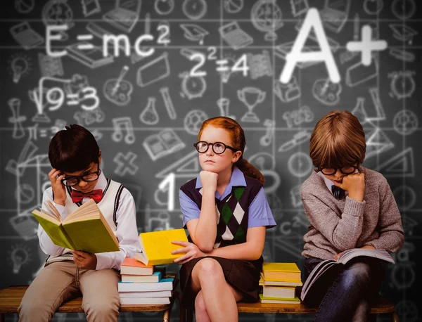 Immagine composita dei bambini delle scuole — Foto Stock