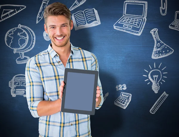 Studenta zobrazeno počítače tablet pc — Stock fotografie