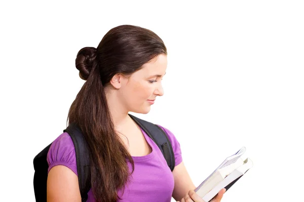 Student reading book — Stock Photo, Image