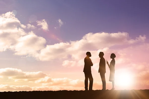 Business colleagues talking — Stock Photo, Image