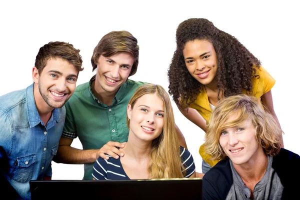 Studenten met behulp van computer — Stockfoto