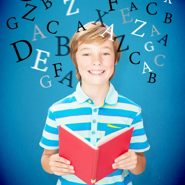 Cute pupil smiling at camera — Stock Photo, Image