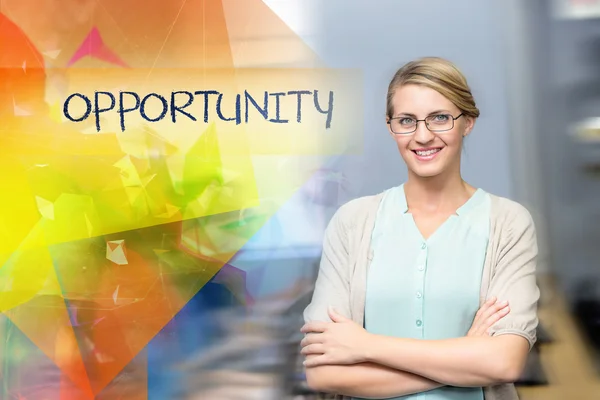 Female teacher in computer class — Stock Photo, Image