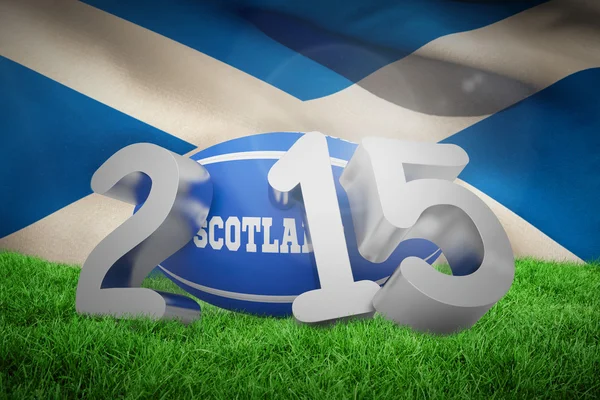 İskoçya rugby 2015 mesaj — Stok fotoğraf