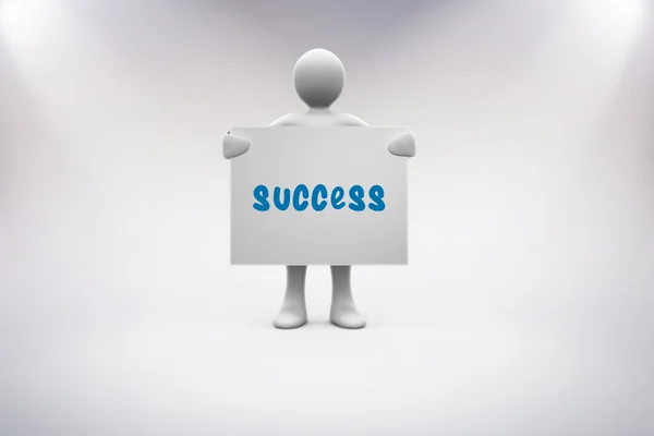 Success  against grey background — Stock Photo, Image