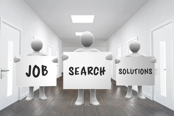 Image composite des solutions de recherche d'emploi — Photo