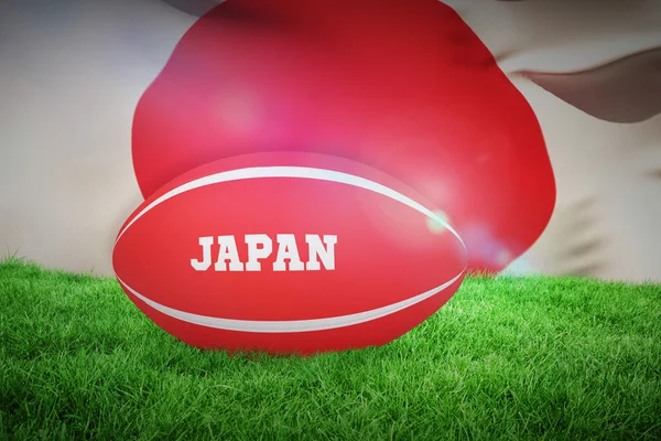 Image composite de ballon de rugby japonais — Photo