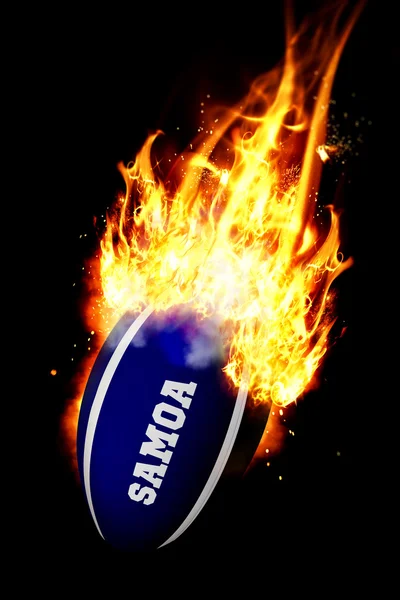 Composite image of samoa rugby ball — Stock Photo, Image