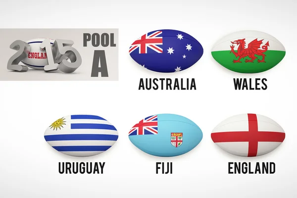 Rugby world cup zwembad een — Stockfoto