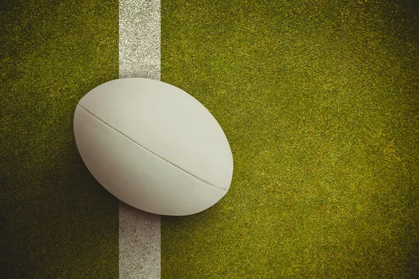 Close-up de bola de rugby — Fotografia de Stock