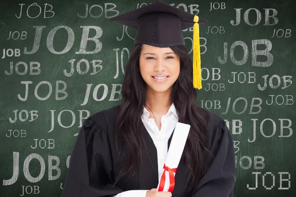 Smiling woman looking at the camera — Stock Photo, Image