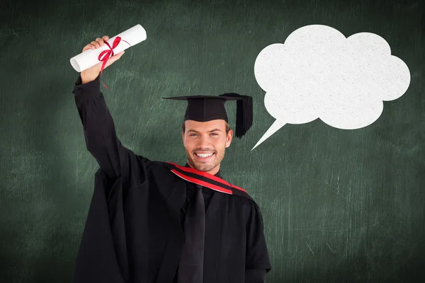 Uomo felice dopo la laurea — Foto Stock