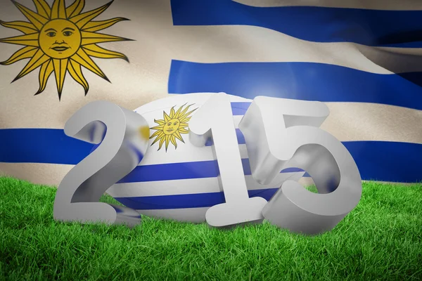 Uruguay rugby 2015 message — Stock Photo, Image