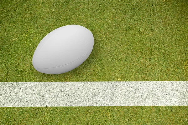 Složený obraz rugby míč — Stock fotografie