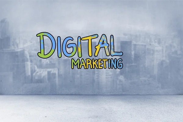 Složený obraz digitálního marketingu — Stock fotografie