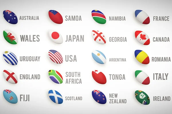 Rugby world cup pools — Stock Photo, Image