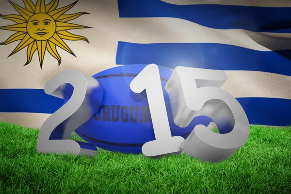 Imagen compuesta de uruguay rugby 2015 mensaje — Foto de Stock