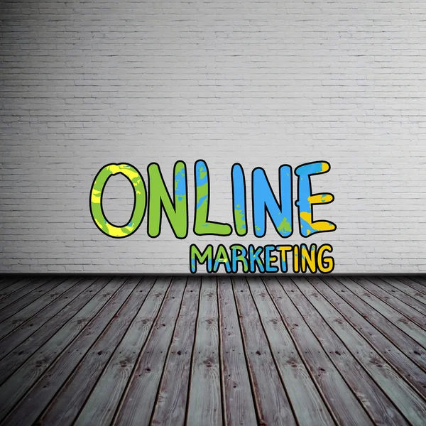 Složený obraz online marketing — Stock fotografie