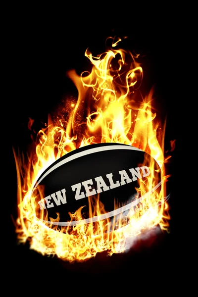 Pelota de rugby de Nueva Zelanda — Foto de Stock
