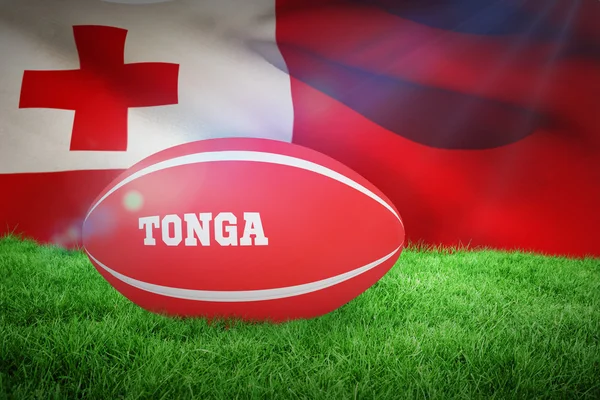 Samengestelde afbeelding van tonga rugbybal — Stockfoto