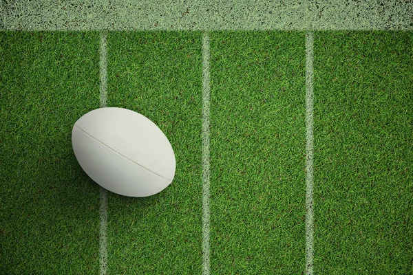 Sammansatt bild av närbild av rugby boll — Stockfoto