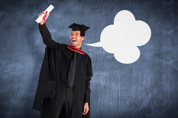 Feliz chico atractivo después de su graduación —  Fotos de Stock