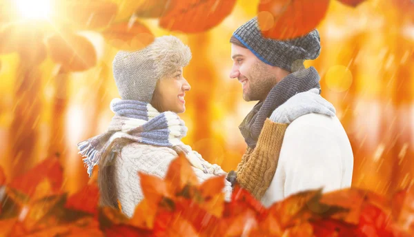 Young winter couple — Stock Photo, Image