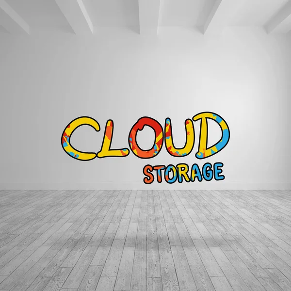 Složený obraz cloud computing — Stock fotografie