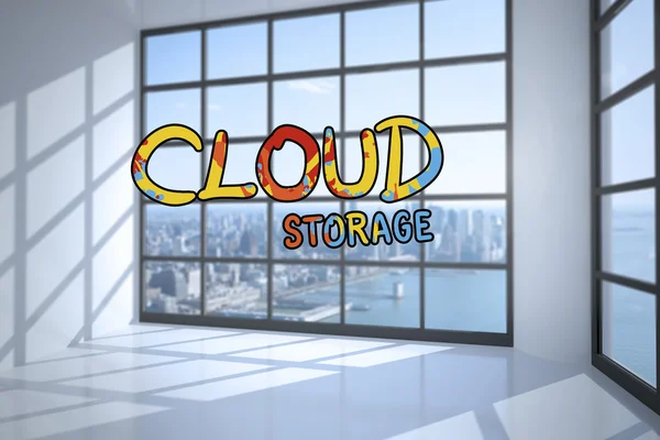 Sammansatt bild av cloud computing — Stockfoto