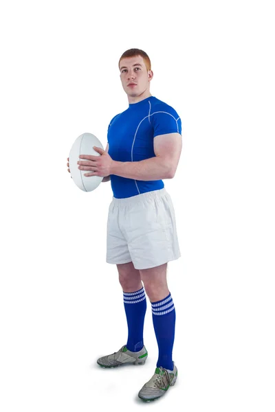Rugby-Spieler mit Rugbyball — Stockfoto