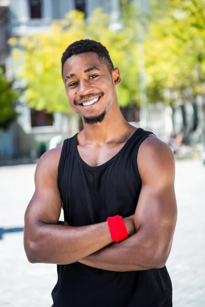 Atleta guapo en un día soleado —  Fotos de Stock