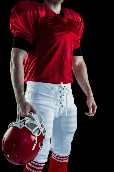 Fußballer mit Helm — Stockfoto