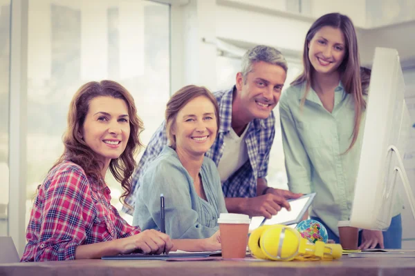 Casual business team having a meeting — Stock Photo, Image