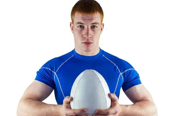 Rugbyspeler bezit is van rugbybal — Stockfoto